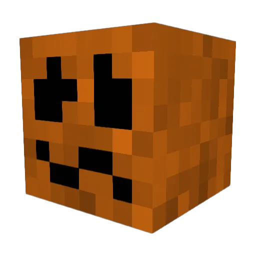 HotPumpkinPie Minecraft avatar head, 3D render