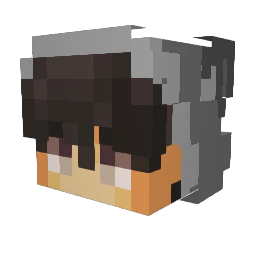 HotShotATB Minecraft avatar head, 3D render