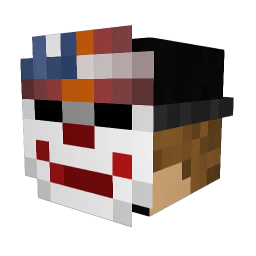 HotSpotHD Minecraft avatar head, 3D render
