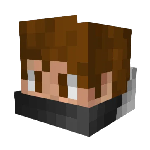 Hot_Ayer Minecraft avatar head, 3D render