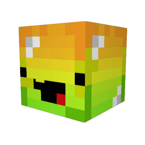 Hot_Dog_Henry Minecraft avatar head, 3D render