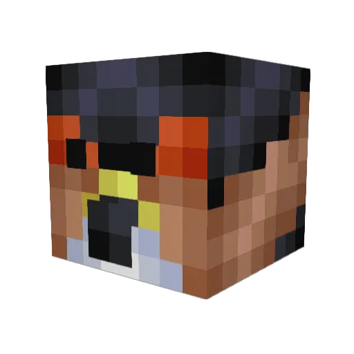 Hot_Hawk Minecraft avatar head, 3D render