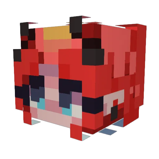 Hot_Mess_Express Minecraft avatar head, 3D render