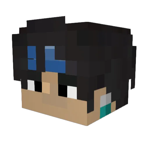 Hot_Pants Minecraft avatar head, 3D render