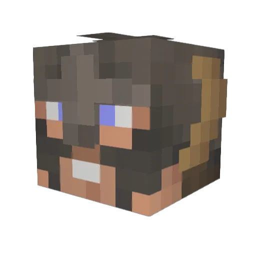 Hot_Shot73 Minecraft avatar head, 3D render