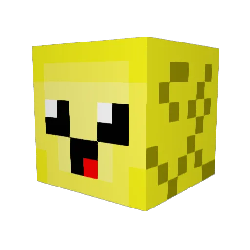 Hotball77 Minecraft avatar head, 3D render