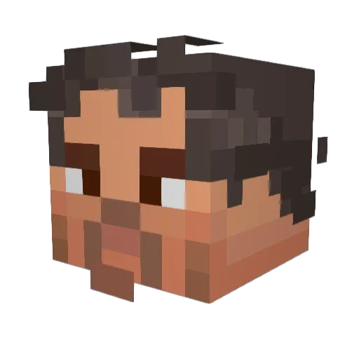 Hotbandanaguy Minecraft avatar head, 3D render