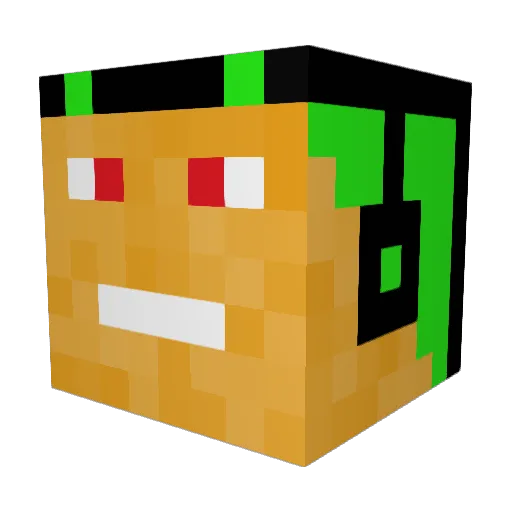 Hotblaze98 Minecraft avatar head, 3D render