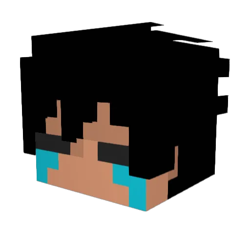 Hotburrgeon Minecraft avatar head, 3D render