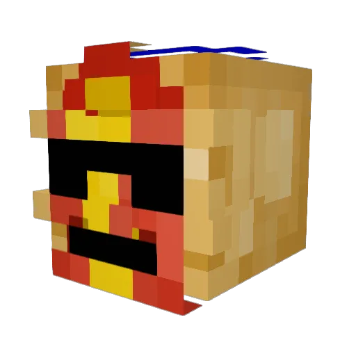 HotdoGuy90 Minecraft avatar head, 3D render