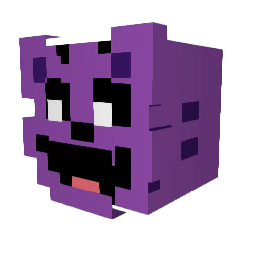 Hotdogcat27 Minecraft avatar head, 3D render