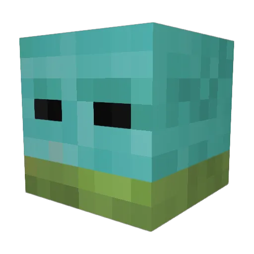 Hotdogduc Minecraft avatar head, 3D render