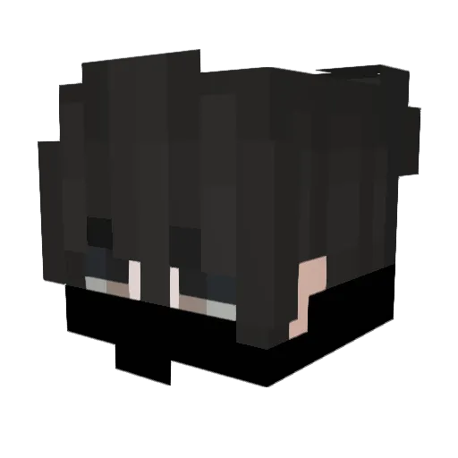 Hotdogitlogan Minecraft avatar head, 3D render