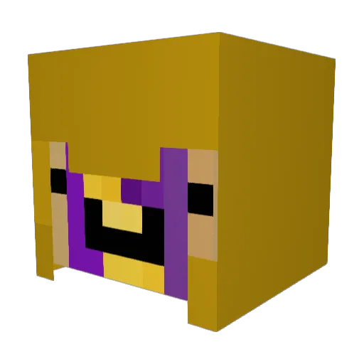 HotdogmanYT_ Minecraft avatar head, 3D render
