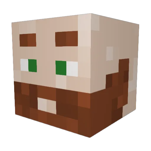 Hotdognacken Minecraft avatar head, 3D render