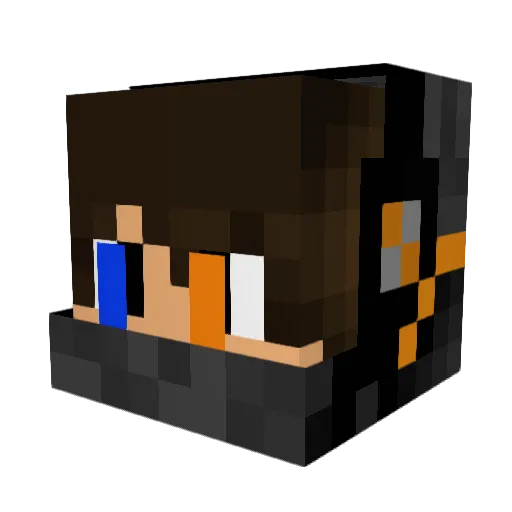 HotelCALI13 Minecraft avatar head, 3D render