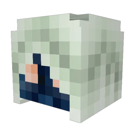 Hotell Minecraft avatar head, 3D render