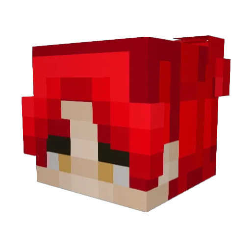 HotlineMamaMia Minecraft avatar head, 3D render