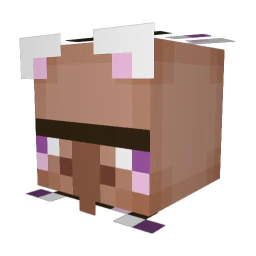 Hotmaple Minecraft avatar head, 3D render