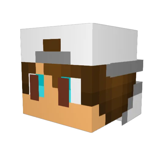 Hotrhod08 Minecraft avatar head, 3D render
