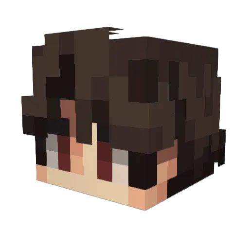 Hotrunner08 Minecraft avatar head, 3D render