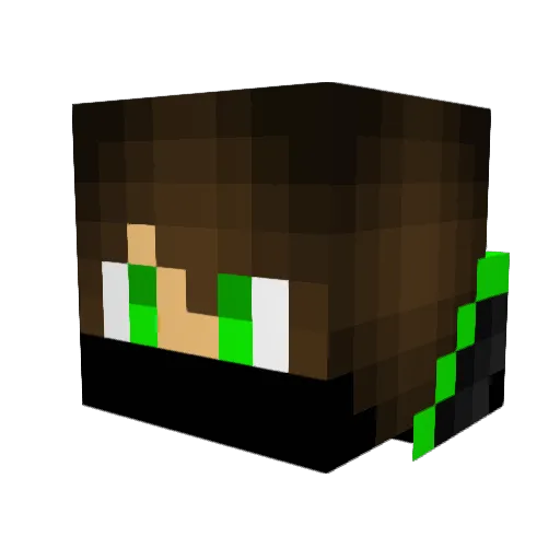 HotshotGYT Minecraft avatar head, 3D render
