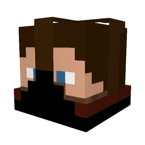 Hotshot_dk Minecraft avatar head, 3D render