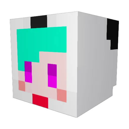 Hotsun_ Minecraft avatar head, 3D render