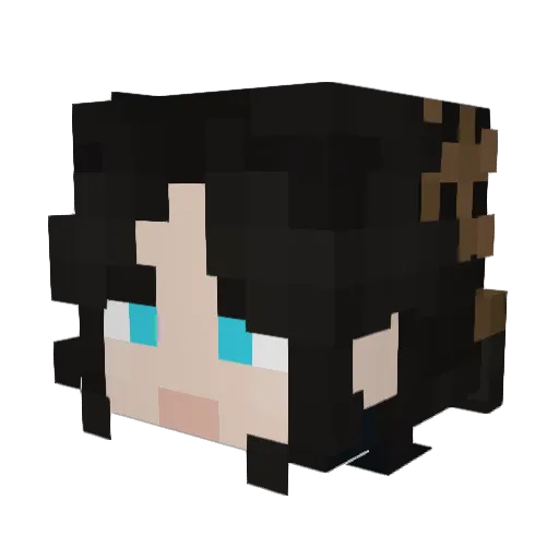 HottButt Minecraft avatar head, 3D render