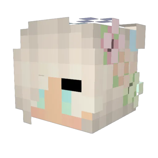 HottMama Minecraft avatar head, 3D render