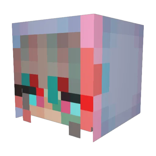 Hottie_2002 Minecraft avatar head, 3D render