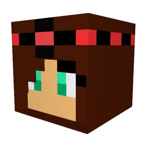 Hottie_Babe Minecraft avatar head, 3D render
