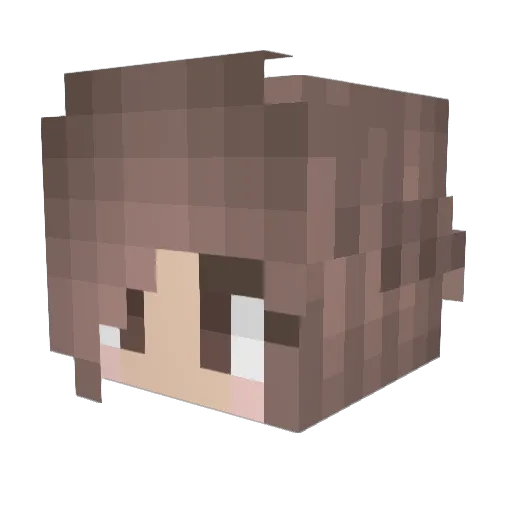 Hotwired75 Minecraft avatar head, 3D render