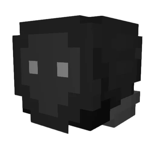 Hotzenlotzen Minecraft avatar head, 3D render