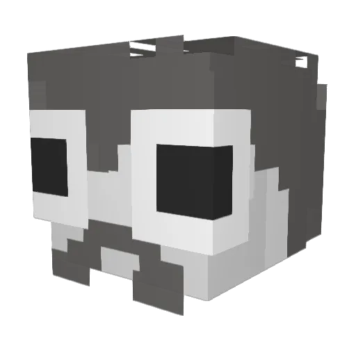 Houdalni Minecraft avatar head, 3D render