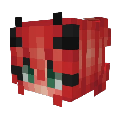 HoudiniPanini Minecraft avatar head, 3D render