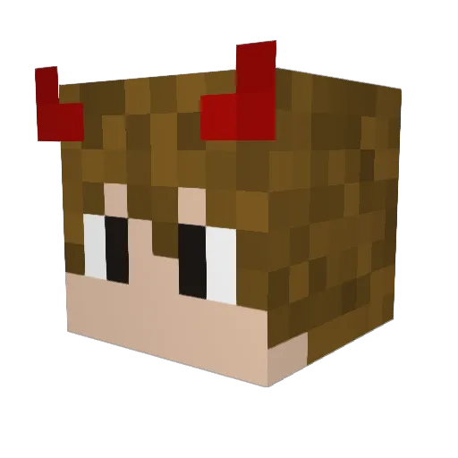 Houdini_Kello Minecraft avatar head, 3D render
