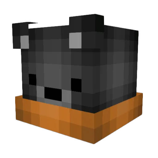 Houdinster Minecraft avatar head, 3D render