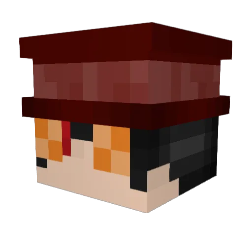 Houkai9877 Minecraft avatar head, 3D render