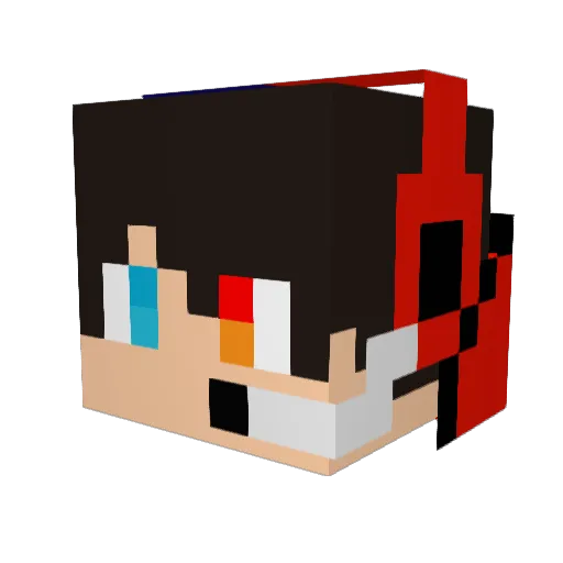HoundSlave21 Minecraft avatar head, 3D render