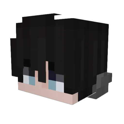 Houris Minecraft avatar head, 3D render