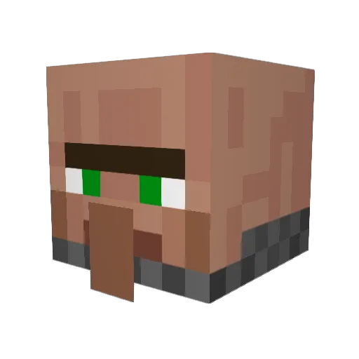 HouseBank2 Minecraft avatar head, 3D render
