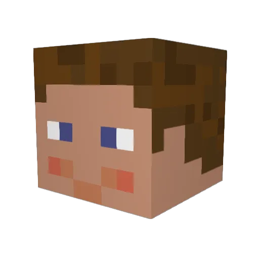 HouseOnAHill Minecraft avatar head, 3D render
