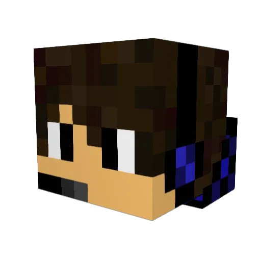 House_03 Minecraft avatar head, 3D render