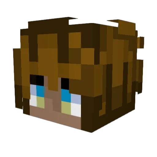 House_of_Roses Minecraft avatar head, 3D render