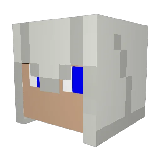 Houseaddict94 Minecraft avatar head, 3D render