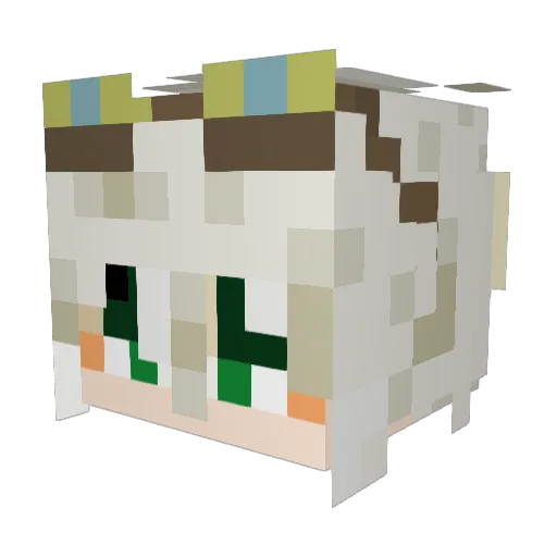 HousmanDuke Minecraft avatar head, 3D render