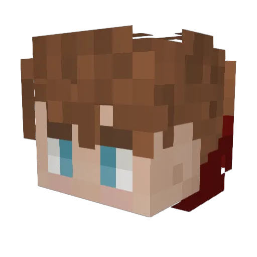 Houston6mc Minecraft avatar head, 3D render