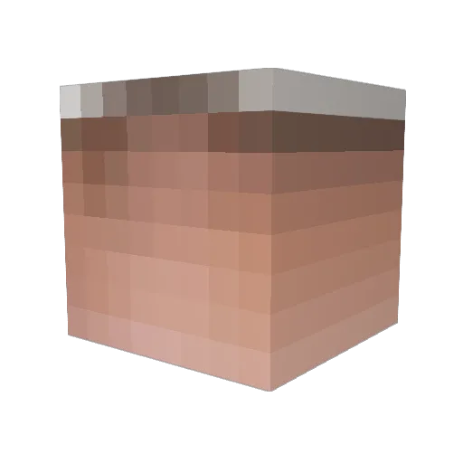 HovadoVole Minecraft avatar head, 3D render