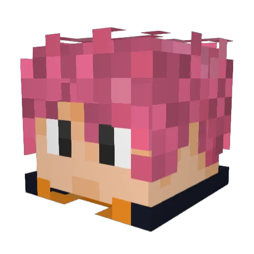 Hovalo Minecraft avatar head, 3D render